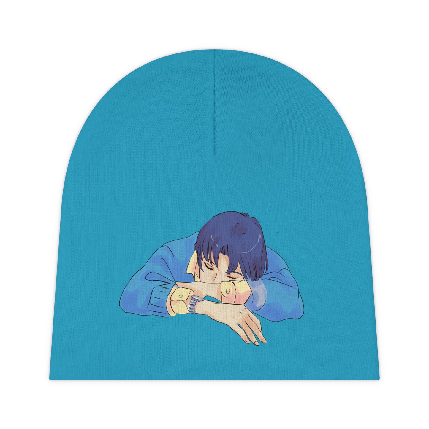 
                  
                    Blue Baby Beanie (AOP)
                  
                