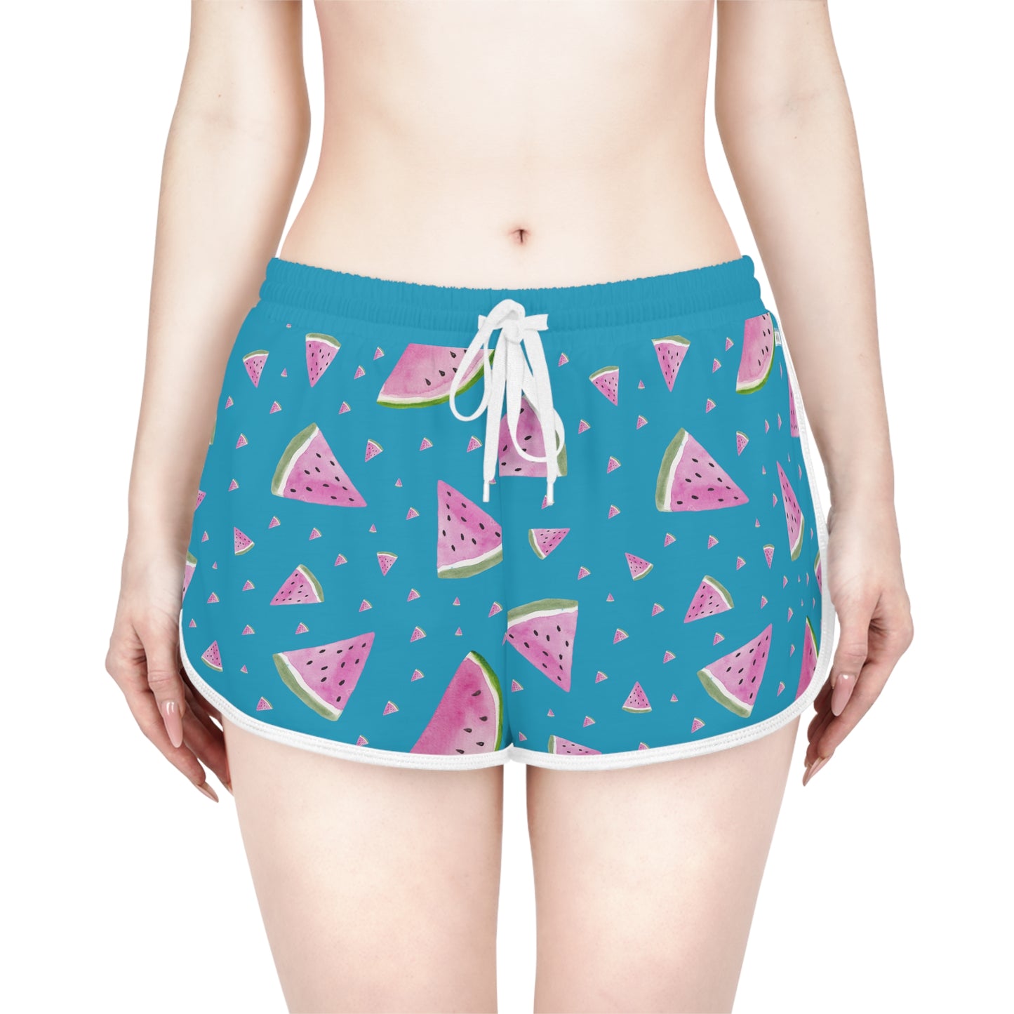 
                  
                    Light Blue Watermelon Shorts (AOP) – Fun All-Over Print for Summer Style
                  
                