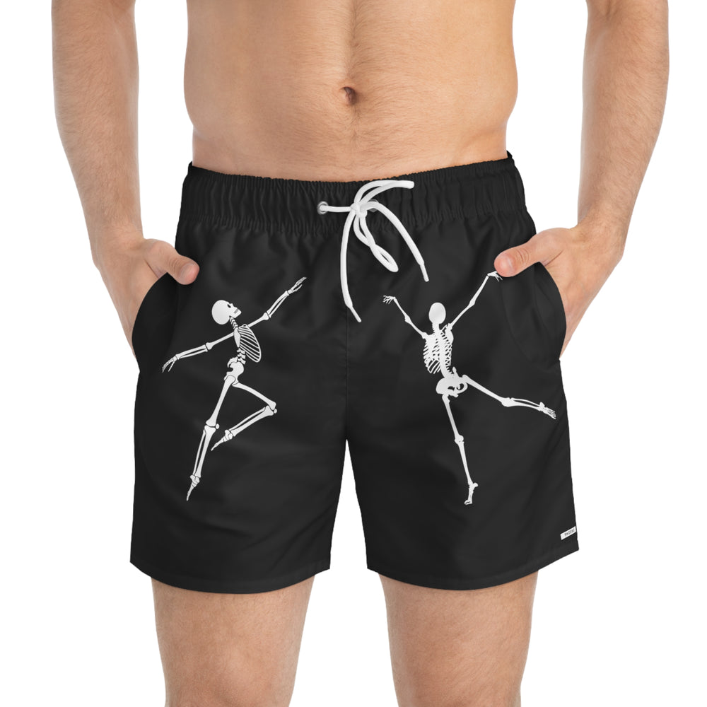 
                  
                    Black Swim Trunks (AOP) | With Skeleton Print
                  
                