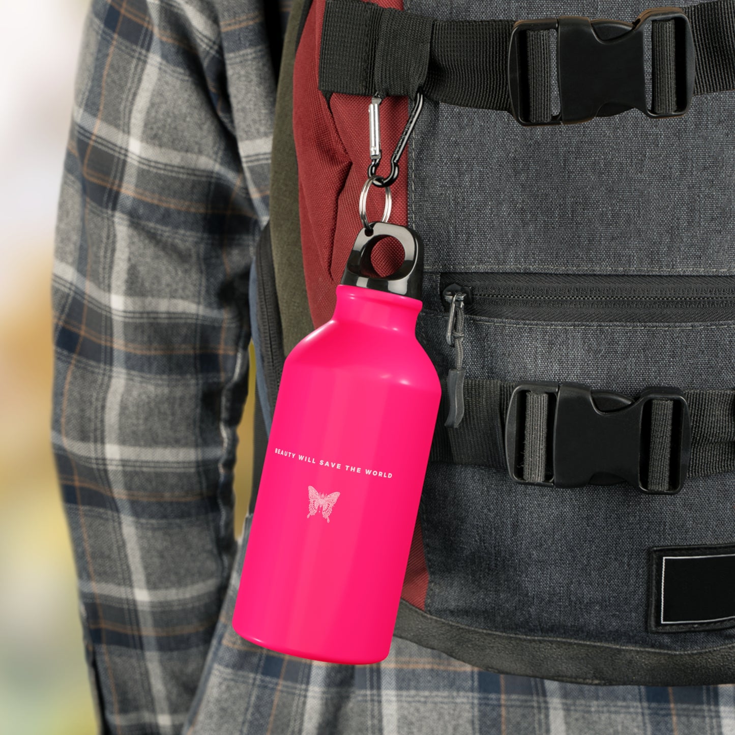 
                  
                    Neon Pink Sport Bottle | Motivational Print, Durable and BPA-Free
                  
                