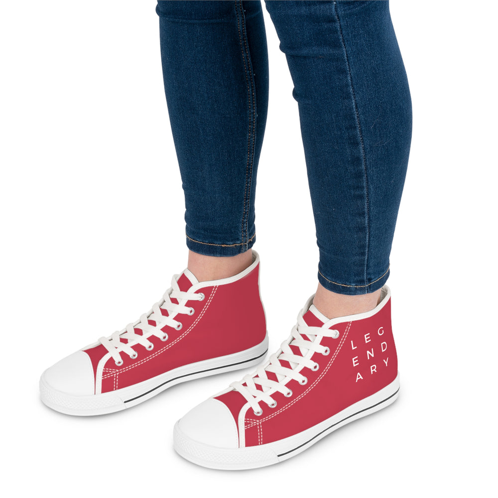 
                  
                    Vibrant Pink Women's High Top Sneakers | LEGENDARY Print
                  
                