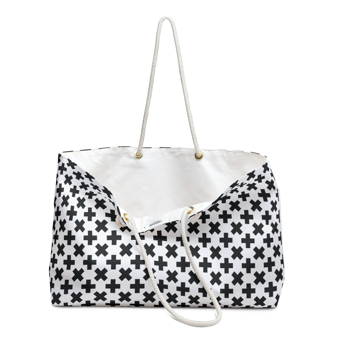 
                  
                    Black Cross Weekender Bag | Stylish and Spacious Travel Tote for Weekend Getaways
                  
                