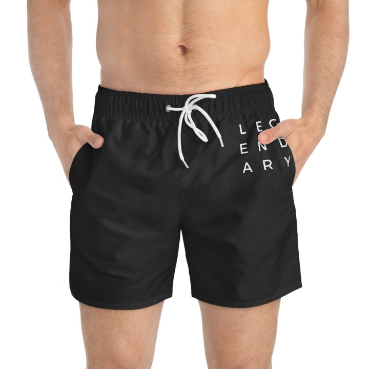 Legendary Men's Swim Shorts | Bold Statement Print, Quick-Dry Fabric