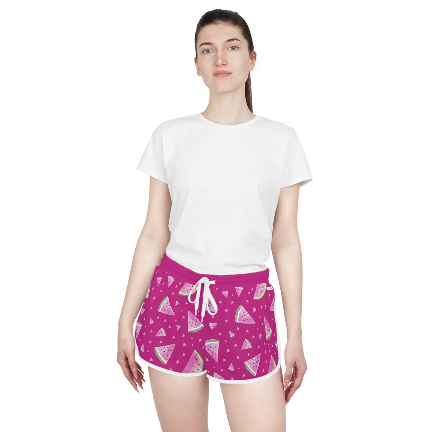 
                  
                    Vibrant Pink Watermelon Relaxed Shorts (AOP) | Fun All-Over Print
                  
                