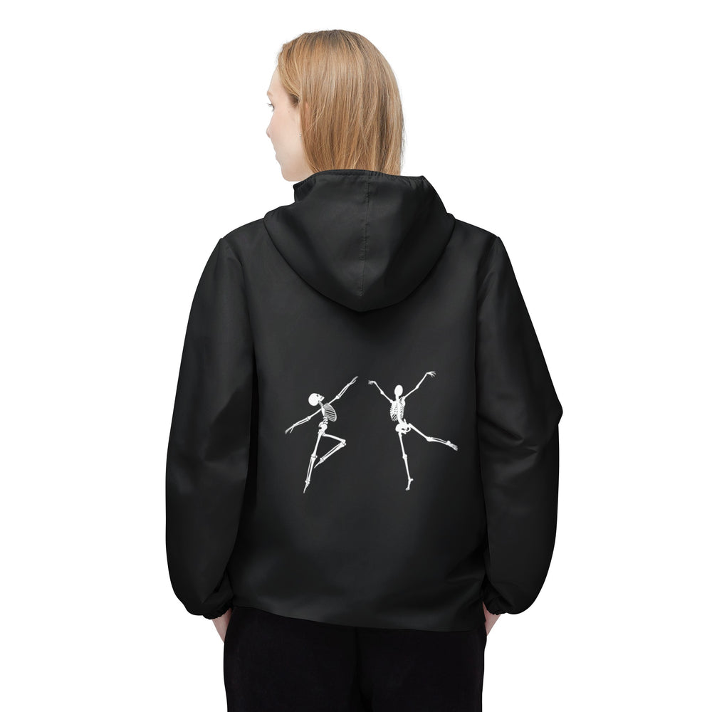 
                  
                    Skeletons Black Windbreaker Jacket | Stylish and Lightweight Outerwear
                  
                