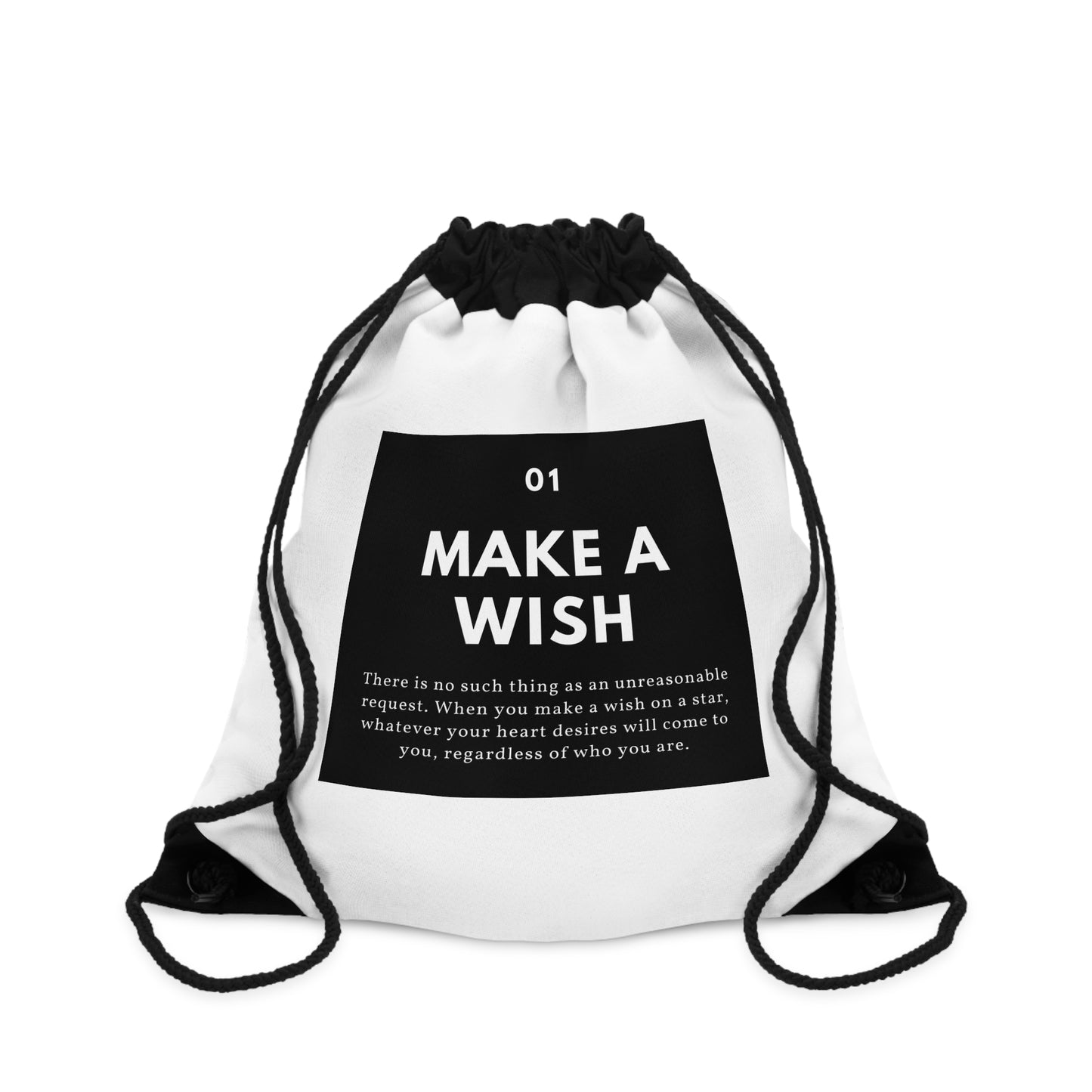 
                  
                    Make A Wish Drawstring Bag | Lightweight, Versatile Tote for Daily Use
                  
                