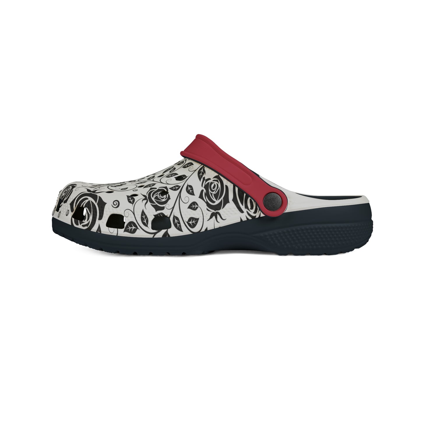 
                  
                    Floral EVA Foam Clogs with Red Detail
                  
                