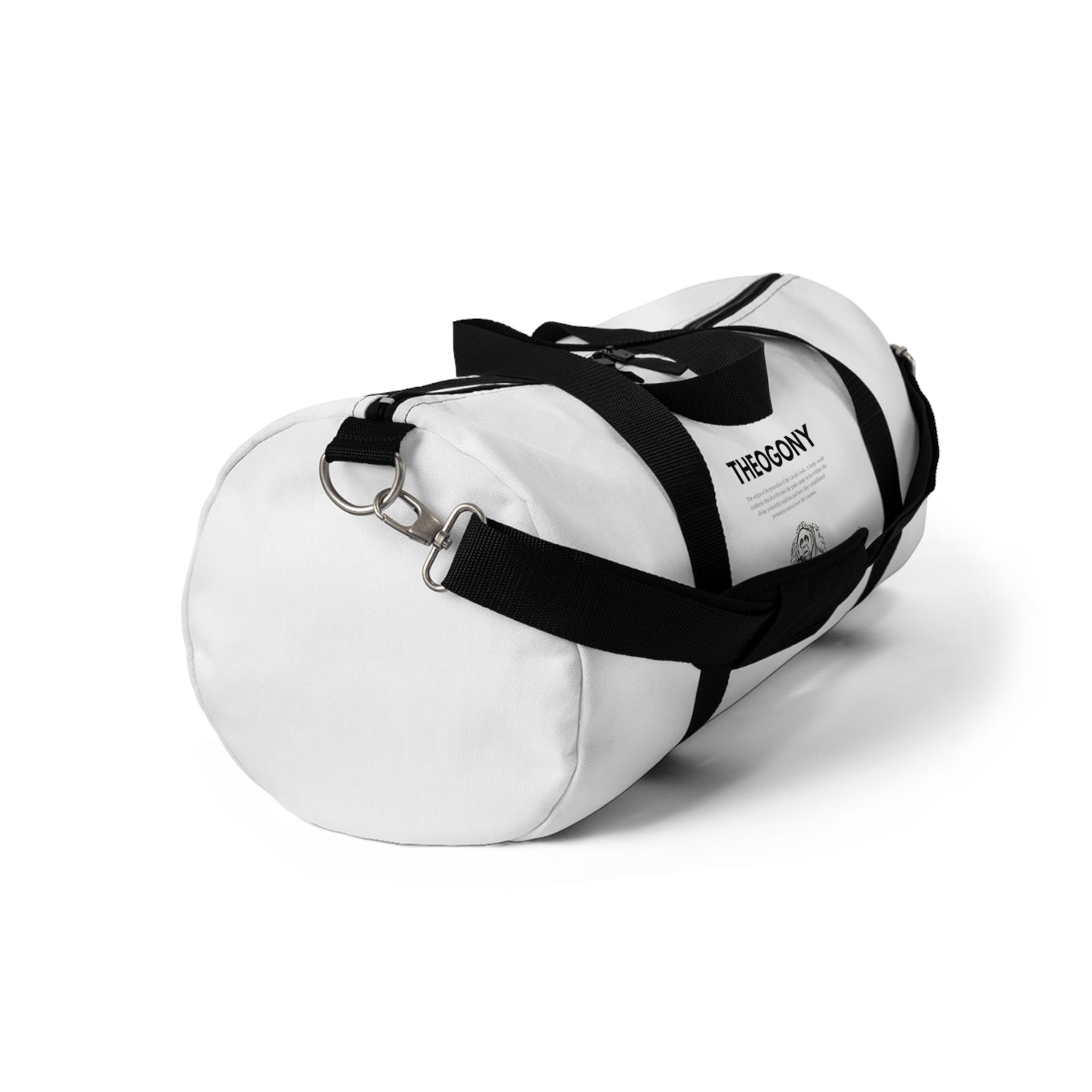 
                  
                    White Duffel Bag with Animal Print | Lightweight and Durable
                  
                