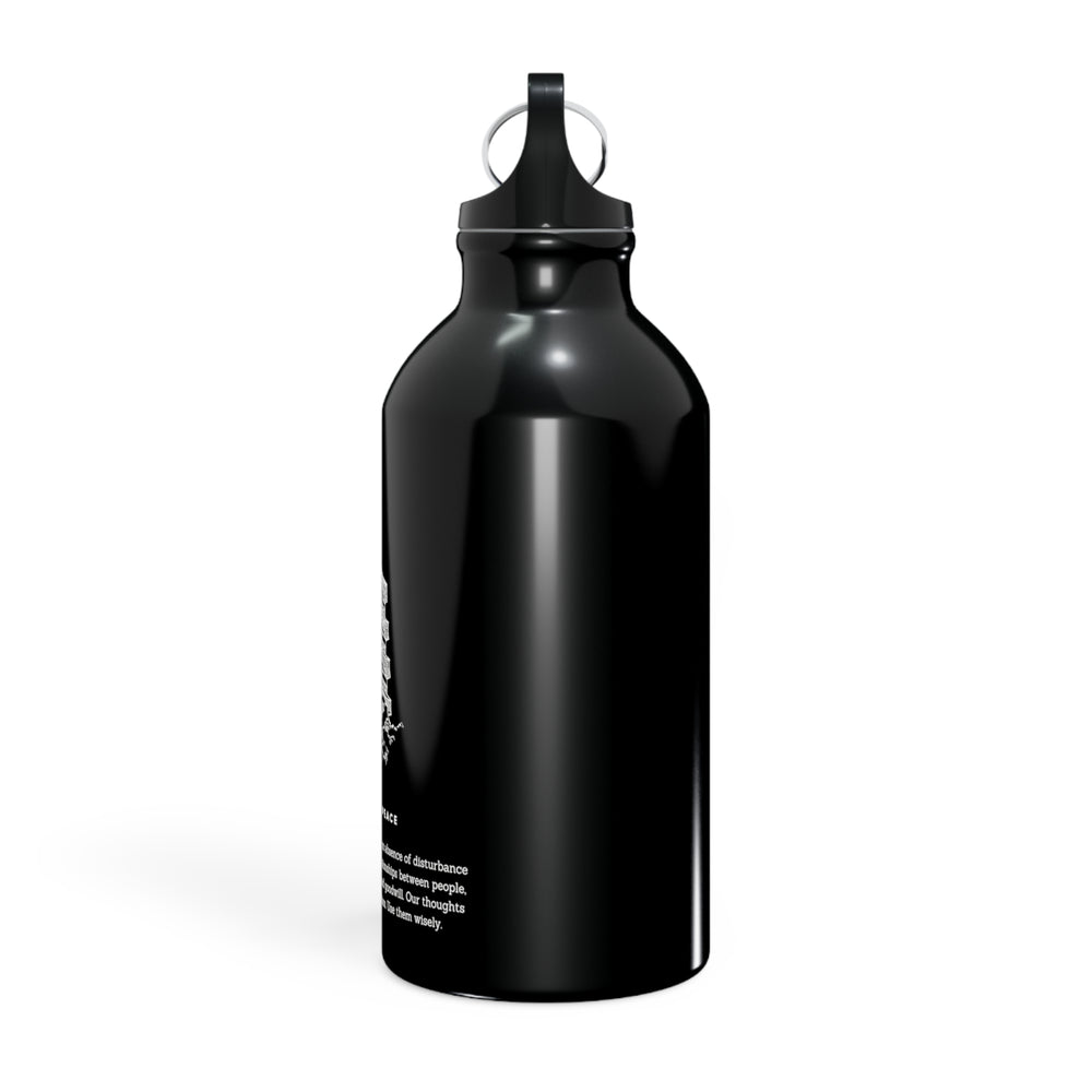 The Art Of Peace | Black Sport Bottle with Print