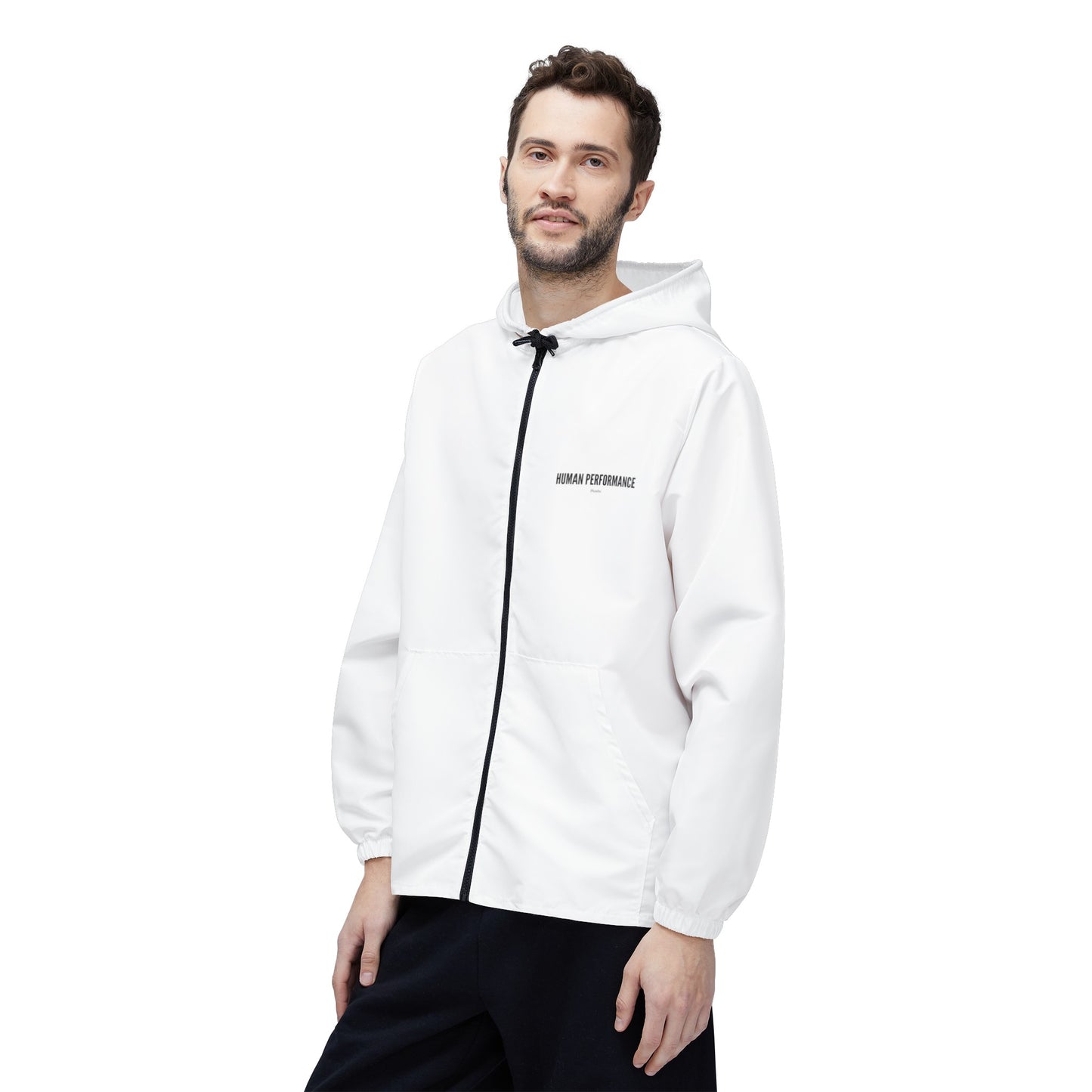 
                  
                    Human Performance | White Windbreaker
                  
                