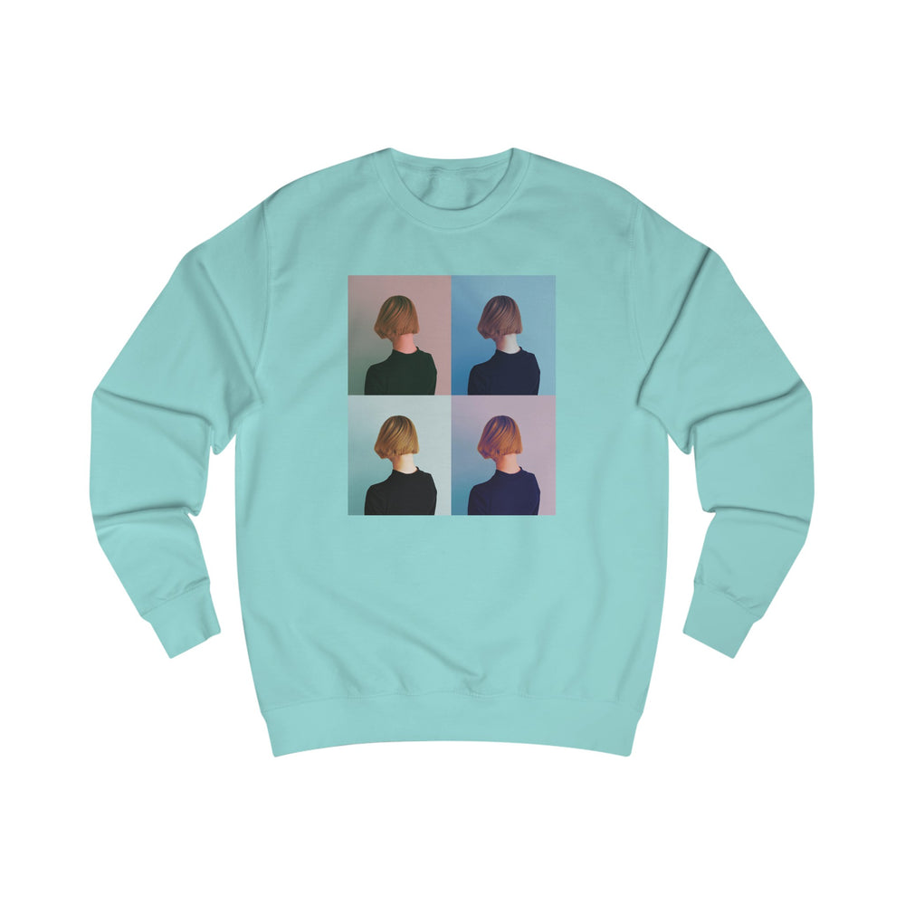 Phoebo Light Blue Unisex Sweatshirt | Cool & Colorful Print