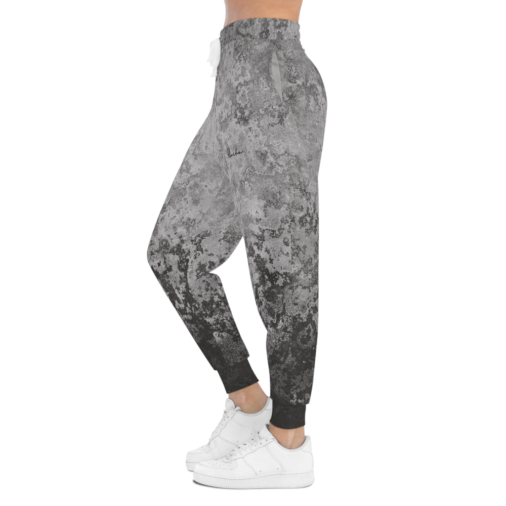 
                  
                    Distressed Grey Athletic Joggers (AOP) | Trendy & Edgy Joggers
                  
                