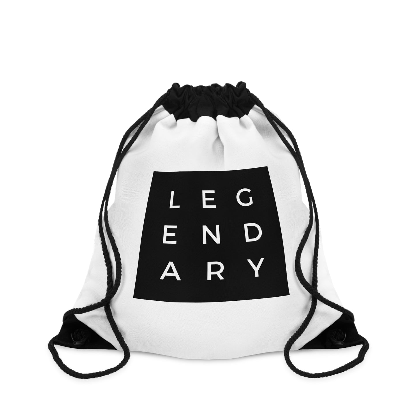 
                  
                    White Drawstring Bag | Legendary Quote
                  
                