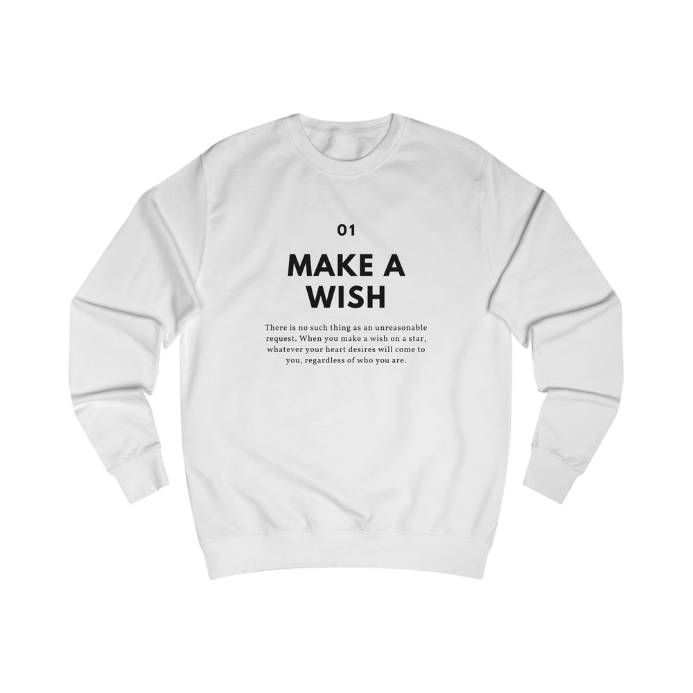 
                  
                    Make a Wish Unisex Sweatshirt | Edgy Style for Trendsetters
                  
                