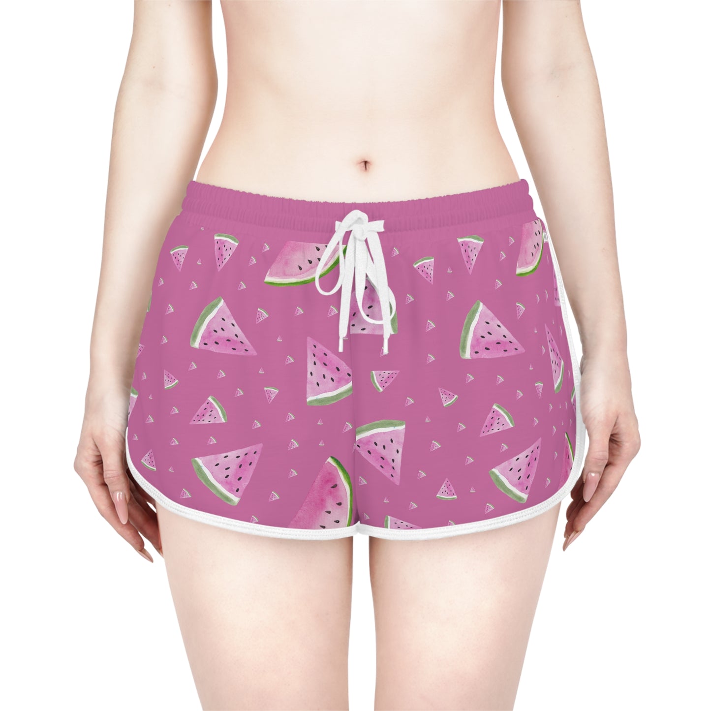 
                  
                    Pink Watermelon Relaxed Shorts (AOP) | Fun All-Over Print for Style
                  
                