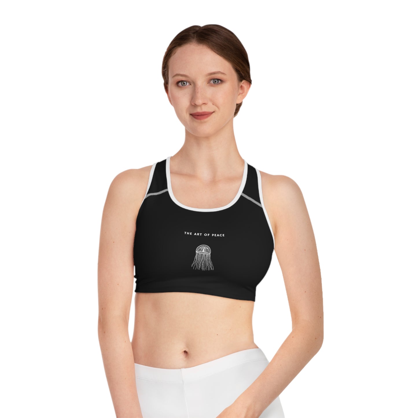 
                  
                    The Art Of Peace Sports Bra (AOP) | Motivating Print
                  
                