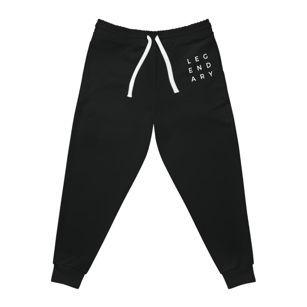 Legendary Black Athletic Joggers (AOP)