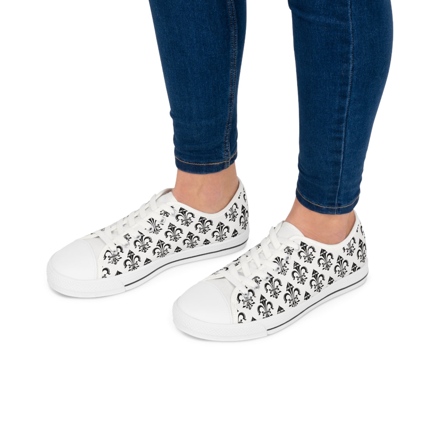 
                  
                    Black & White Women's Low Top Sneakers | Stylish and Comfortable for Everyday Wear
                  
                