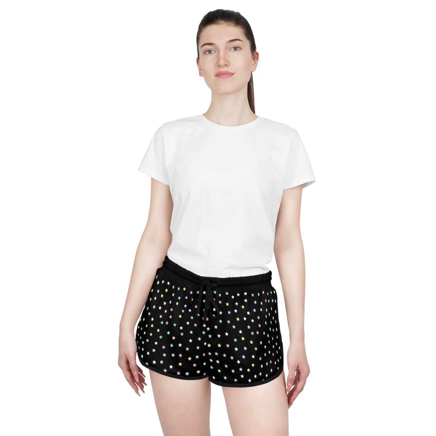 
                  
                    Colorful Stars Relaxed Shorts (AOP) | Fun Summer Style
                  
                