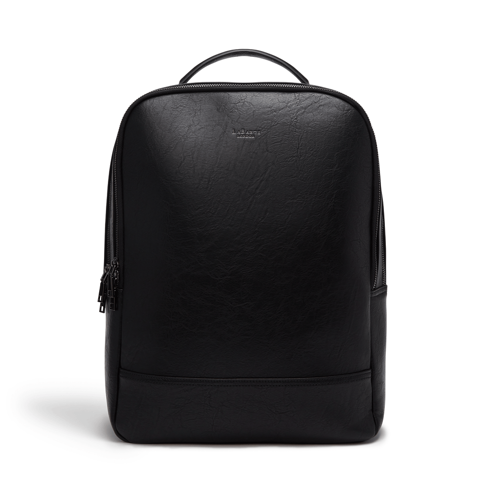 Black Unisex Vegan Laptop Backpack | Stylish & Eco-Friendly Backpack for Work and Travel