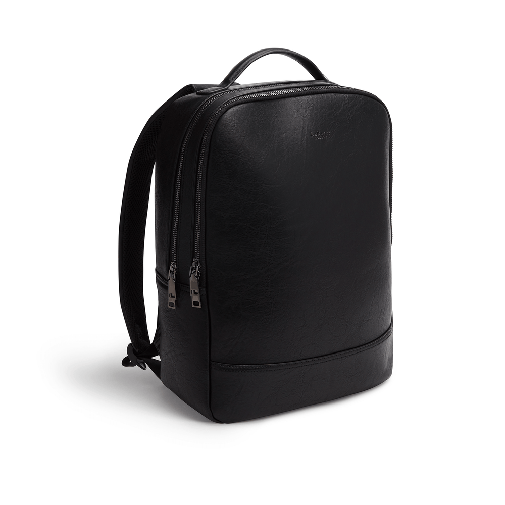 Black Unisex Vegan Laptop Backpack | Stylish & Eco-Friendly Backpack for Work and Travel