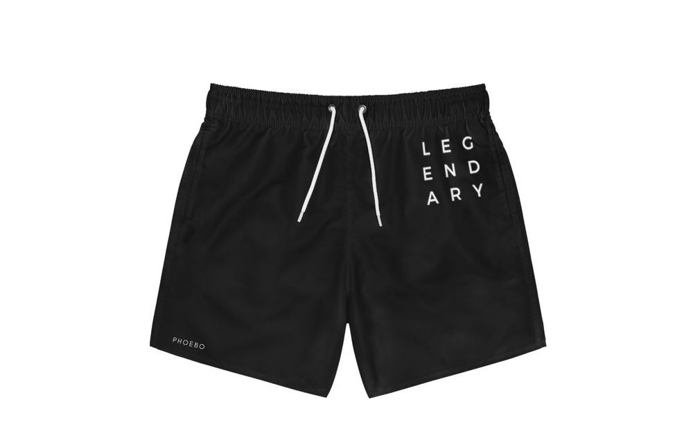 Legendary Men's Swim Shorts | Bold Statement Print, Quick-Dry Fabric