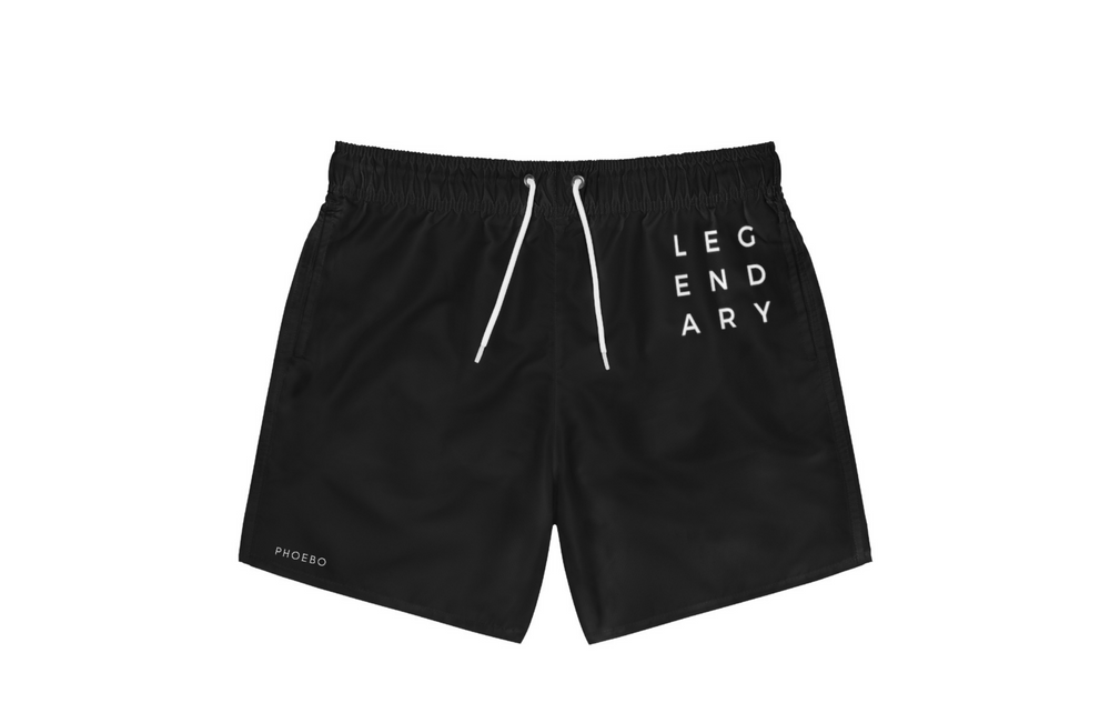 Legendary Men's Swim Shorts | Bold Statement Print, Quick-Dry Fabric