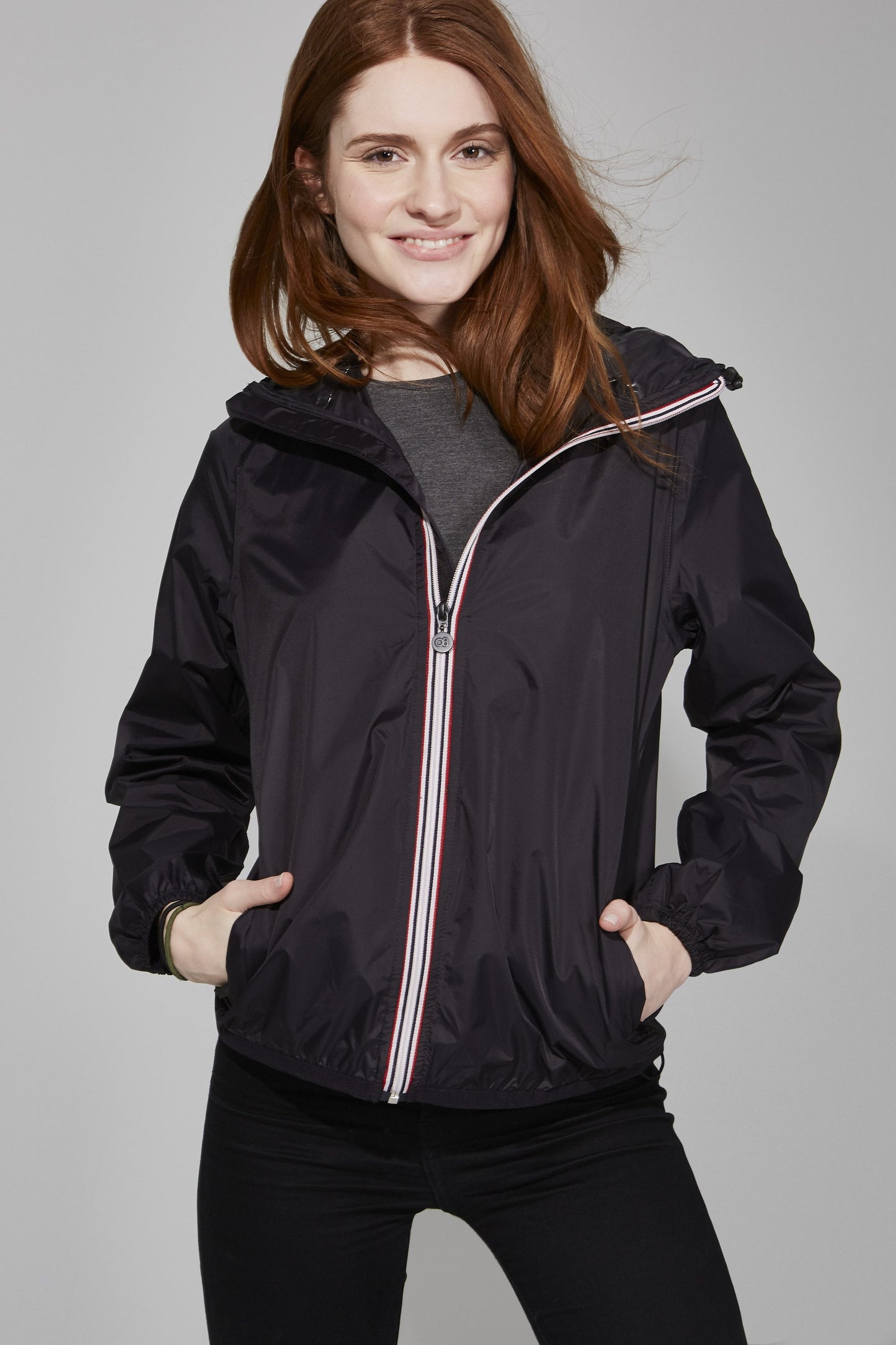 
                  
                    Women's Full Zip Packable Rain Jacket and Windbreaker
                  
                