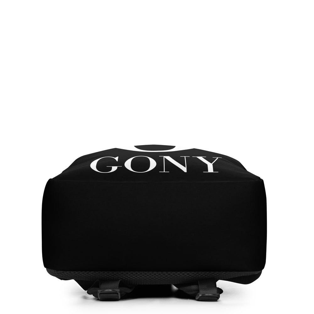 Black Minimalist Backpack with Bold Statement | Sleek and Functional Design