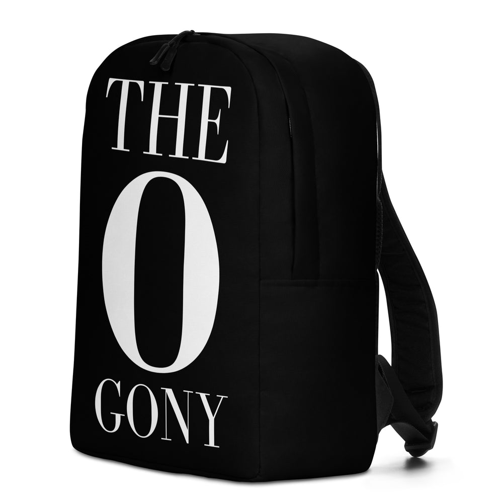 Black Minimalist Backpack with Bold Statement | Sleek and Functional Design