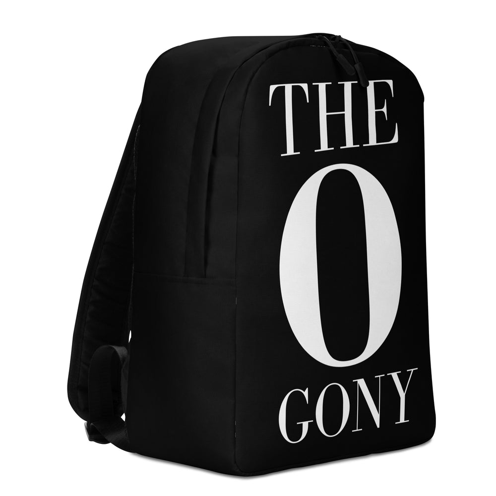 Black Minimalist Backpack with Bold Statement | Sleek and Functional Design
