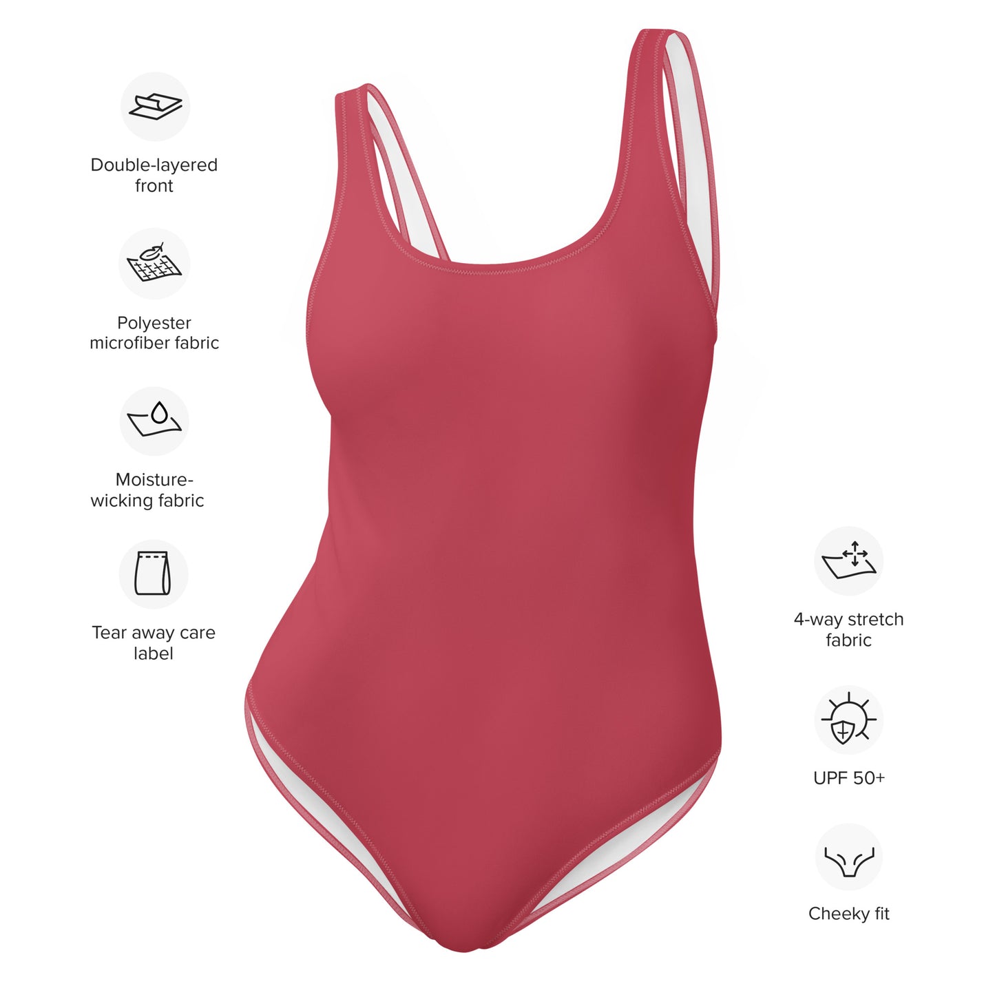 
                  
                    Pink One-Piece Swimsuit | Comfortable Swimwear for Poolside Fun
                  
                