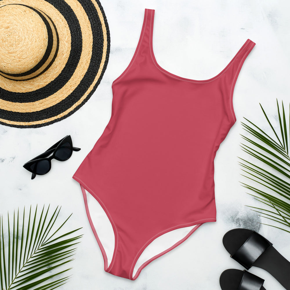 
                  
                    Pink One-Piece Swimsuit | Comfortable Swimwear for Poolside Fun
                  
                