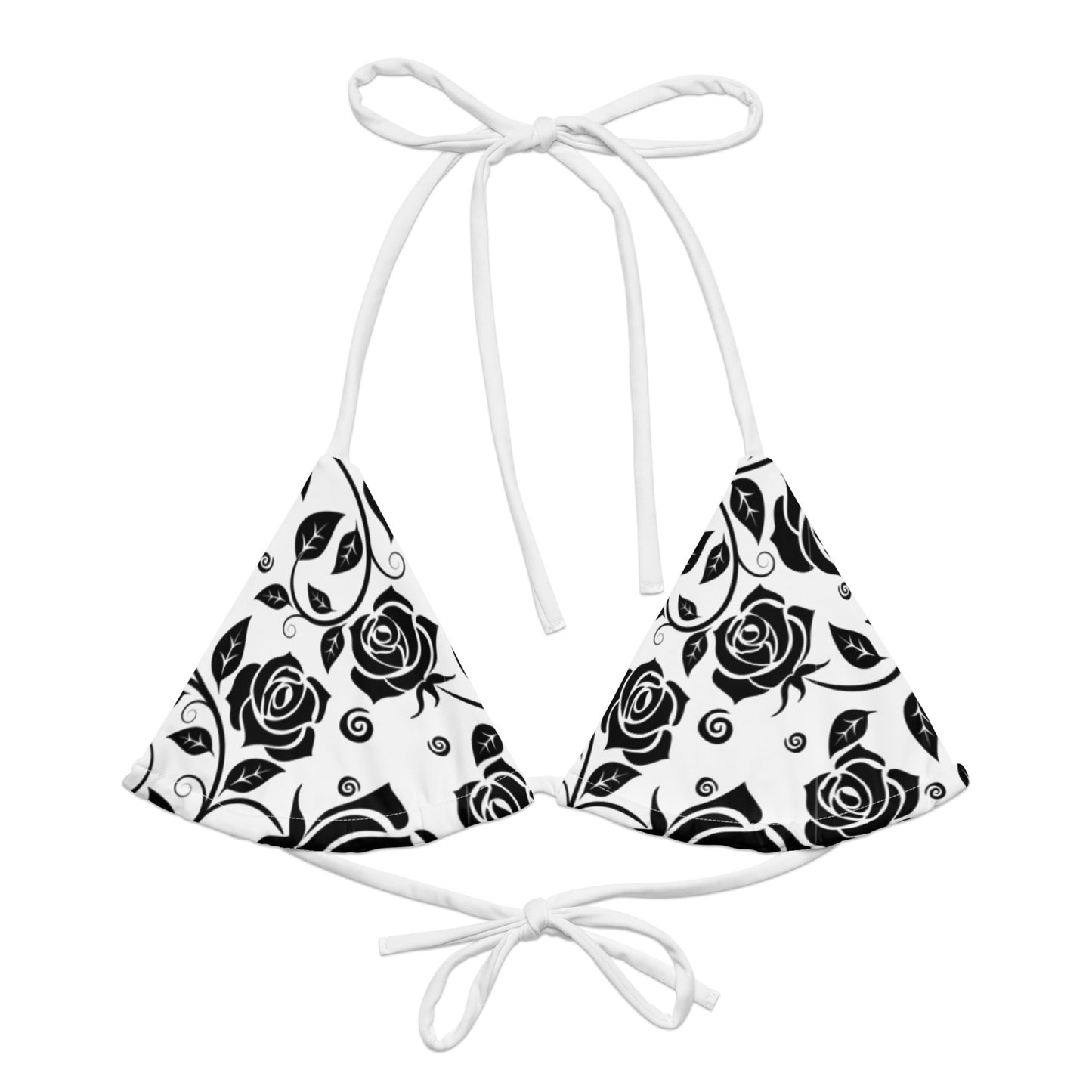 
                  
                    Floral Recycled String Bikini Top | Eco-Friendly Style for Sun-Kissed Days
                  
                