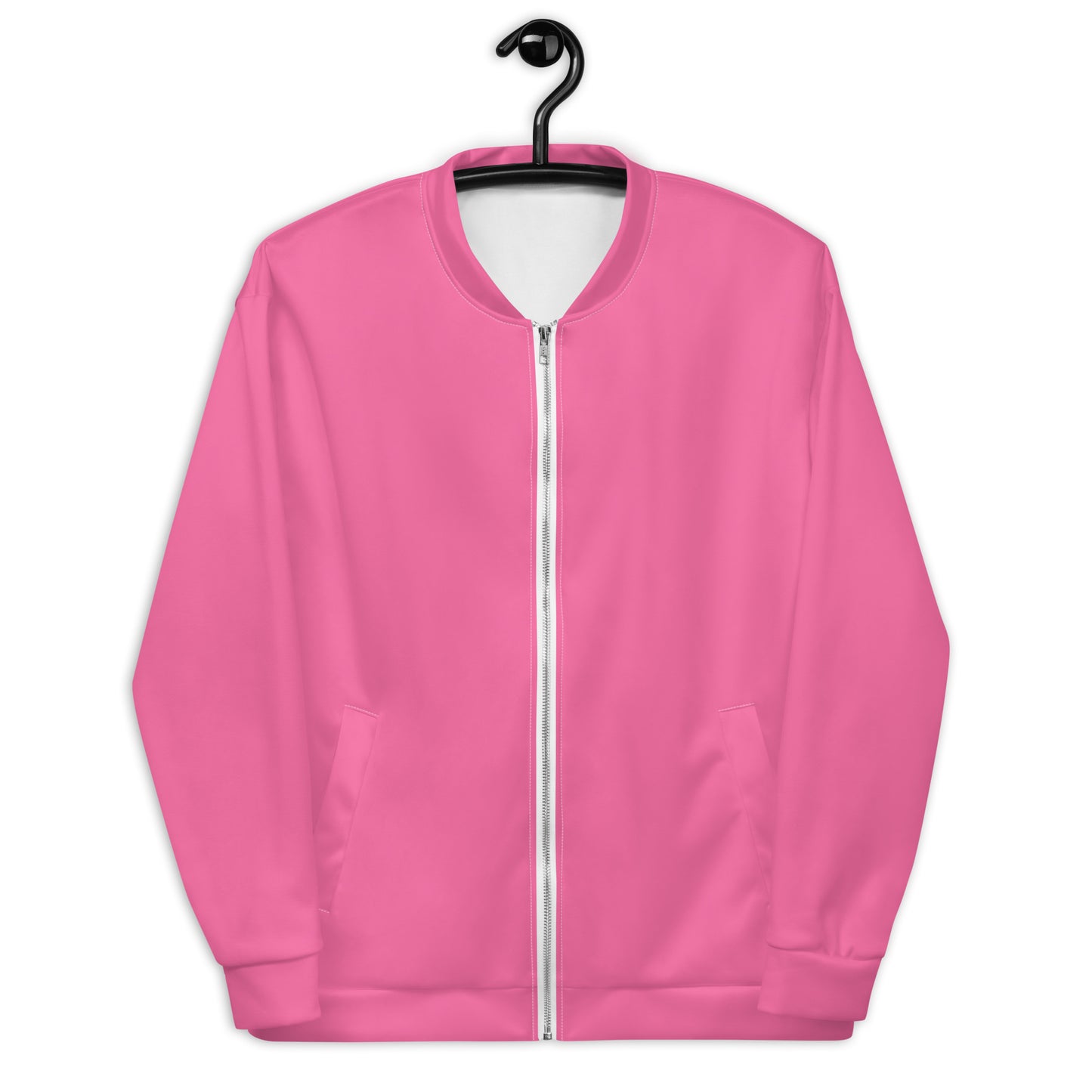 
                  
                    Vibrant Pink Unisex Bomber Jacket | Soft Fleece Lining
                  
                