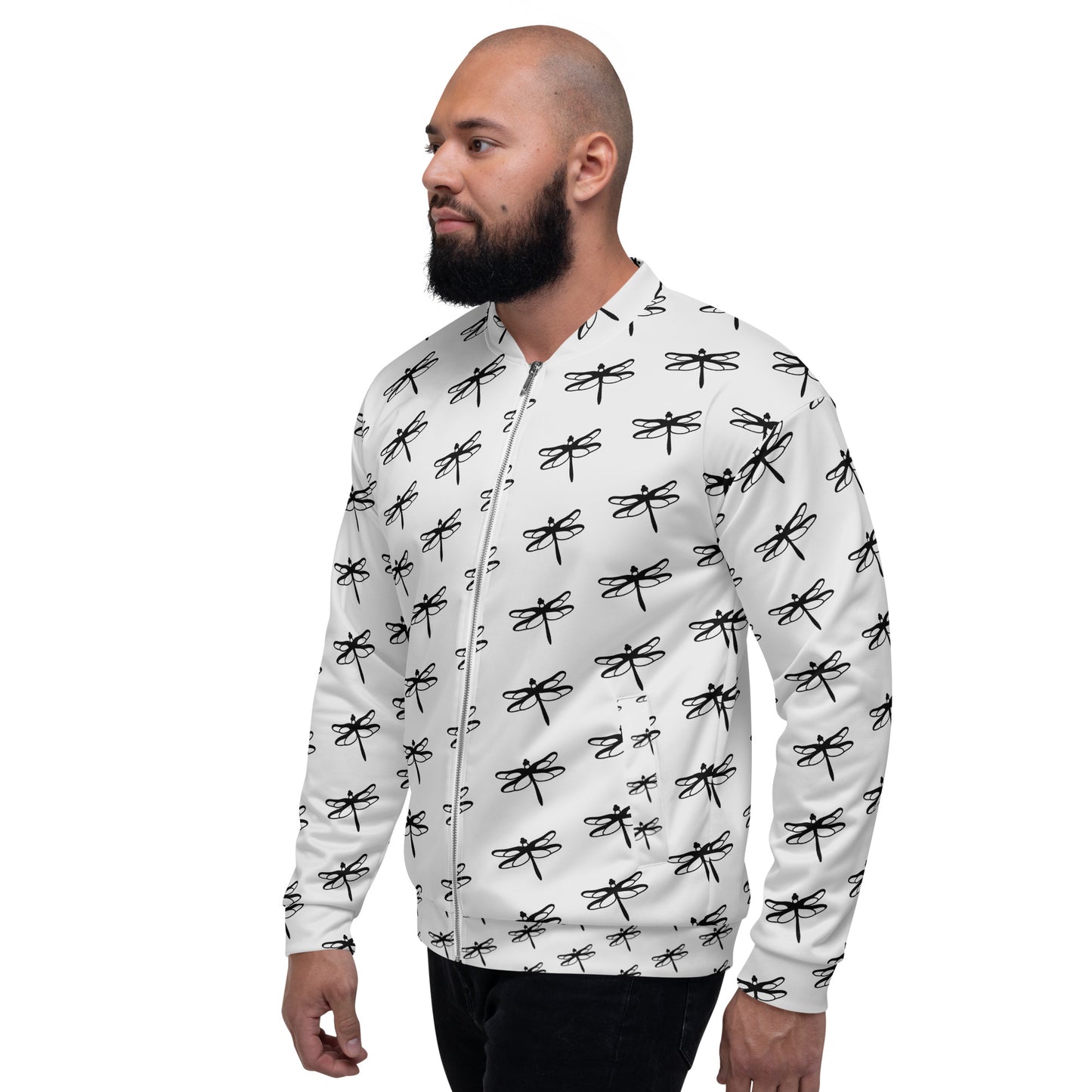 
                  
                    Trendy Bomber Jacket with Black Print | Stylish Outerwear for Any Occasion
                  
                