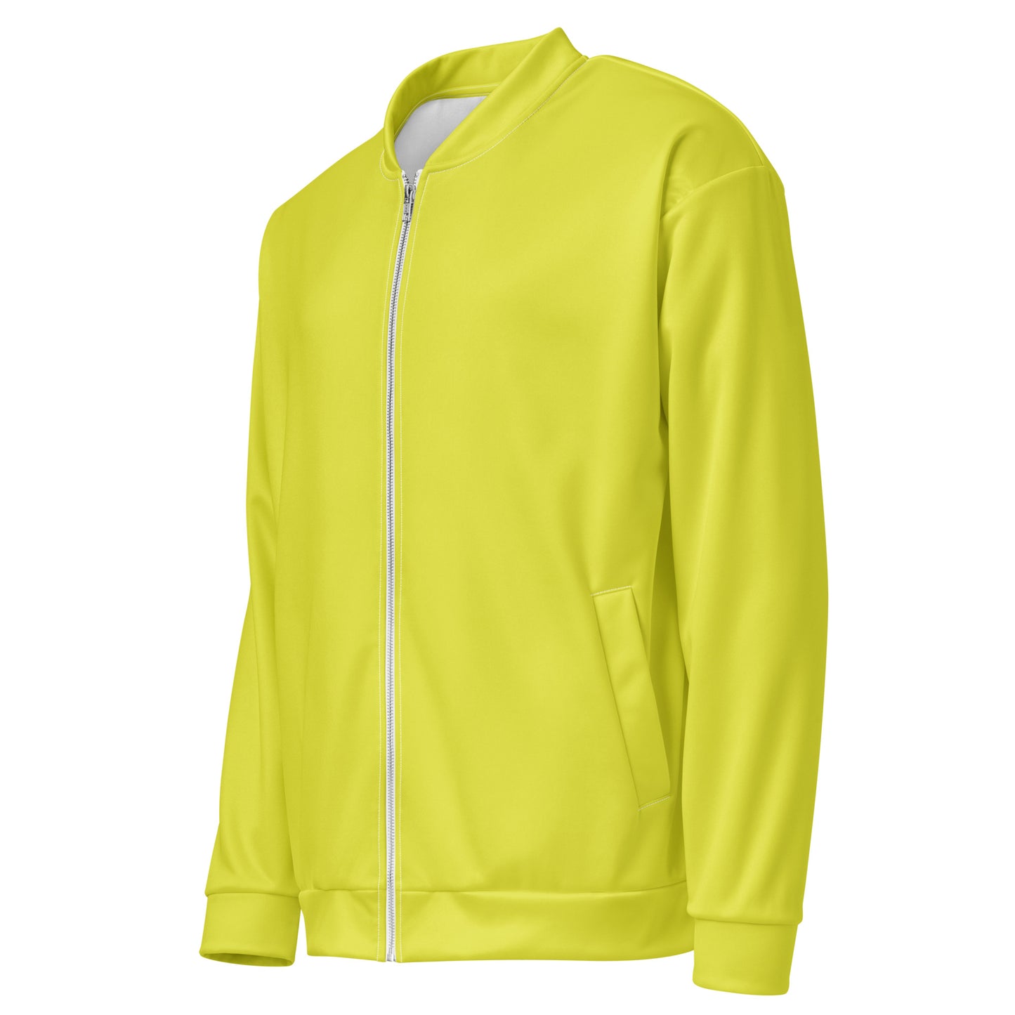 
                  
                    Vibrant Yellow Unisex Bomber Jacket | Stylish Fleece Lining
                  
                