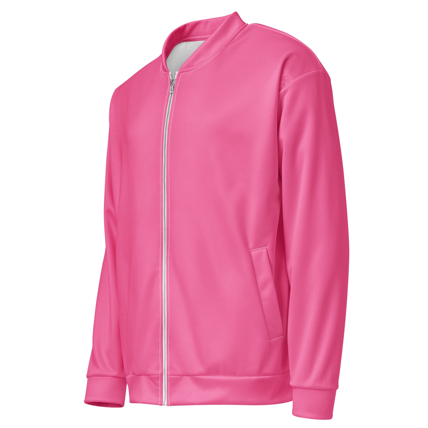 
                  
                    Vibrant Pink Unisex Bomber Jacket | Soft Fleece Lining
                  
                