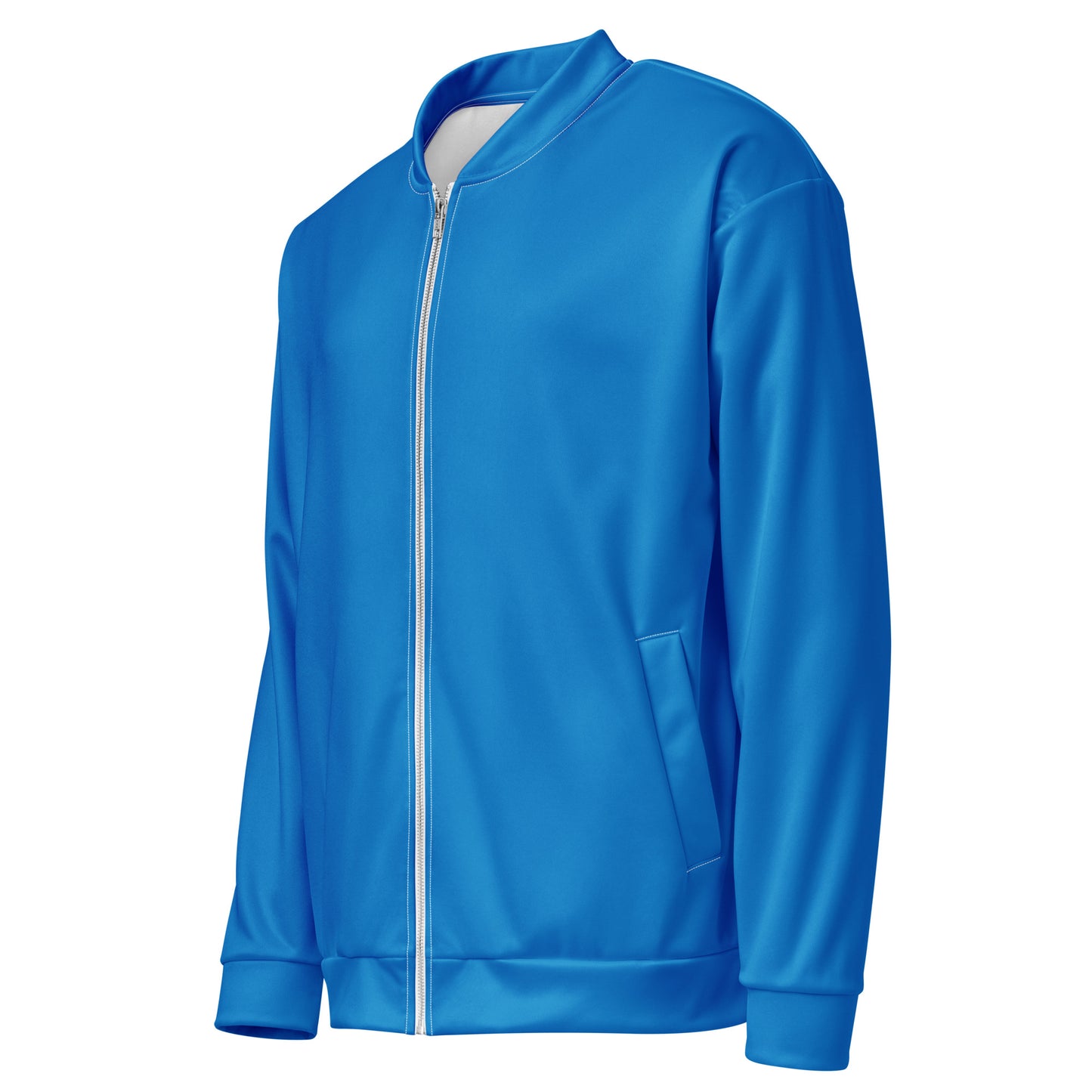 
                  
                    Vibrant Blue Unisex Bomber Jacket | Stylish and Trendy Outerwear
                  
                