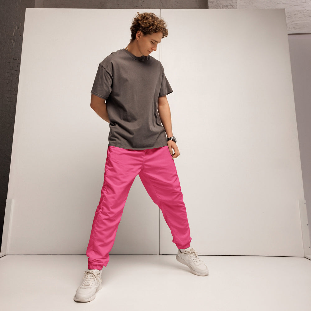 
                  
                    Vibrant Pink Unisex Track Pants | Trendy and Edgy Activewear
                  
                