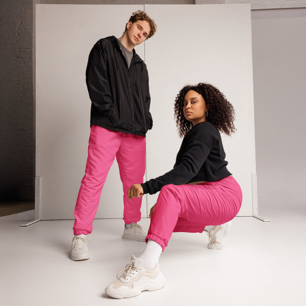 
                  
                    Vibrant Pink Unisex Track Pants | Trendy and Edgy Activewear
                  
                