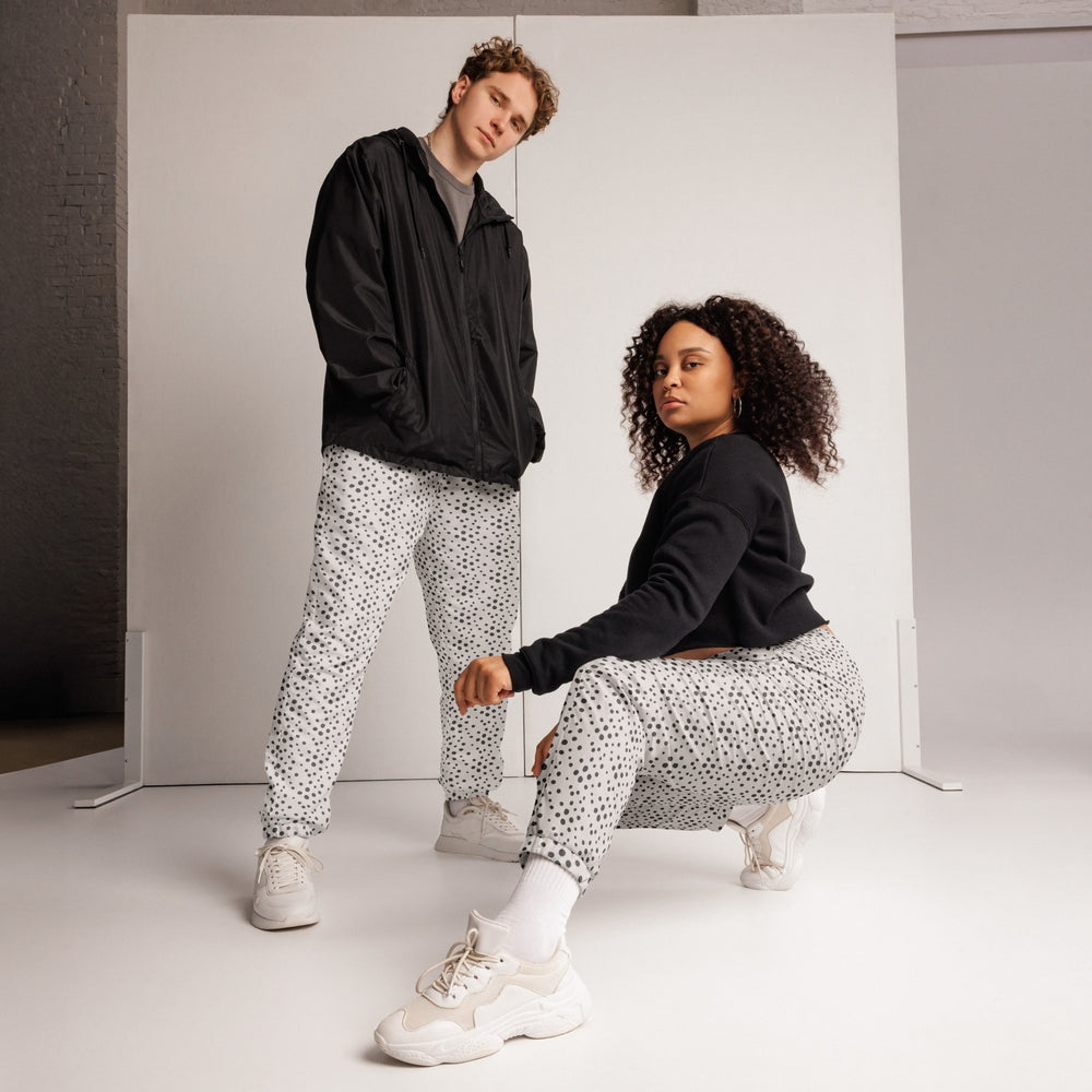 
                  
                    Trendy Unisex track pants | Black & White Print
                  
                