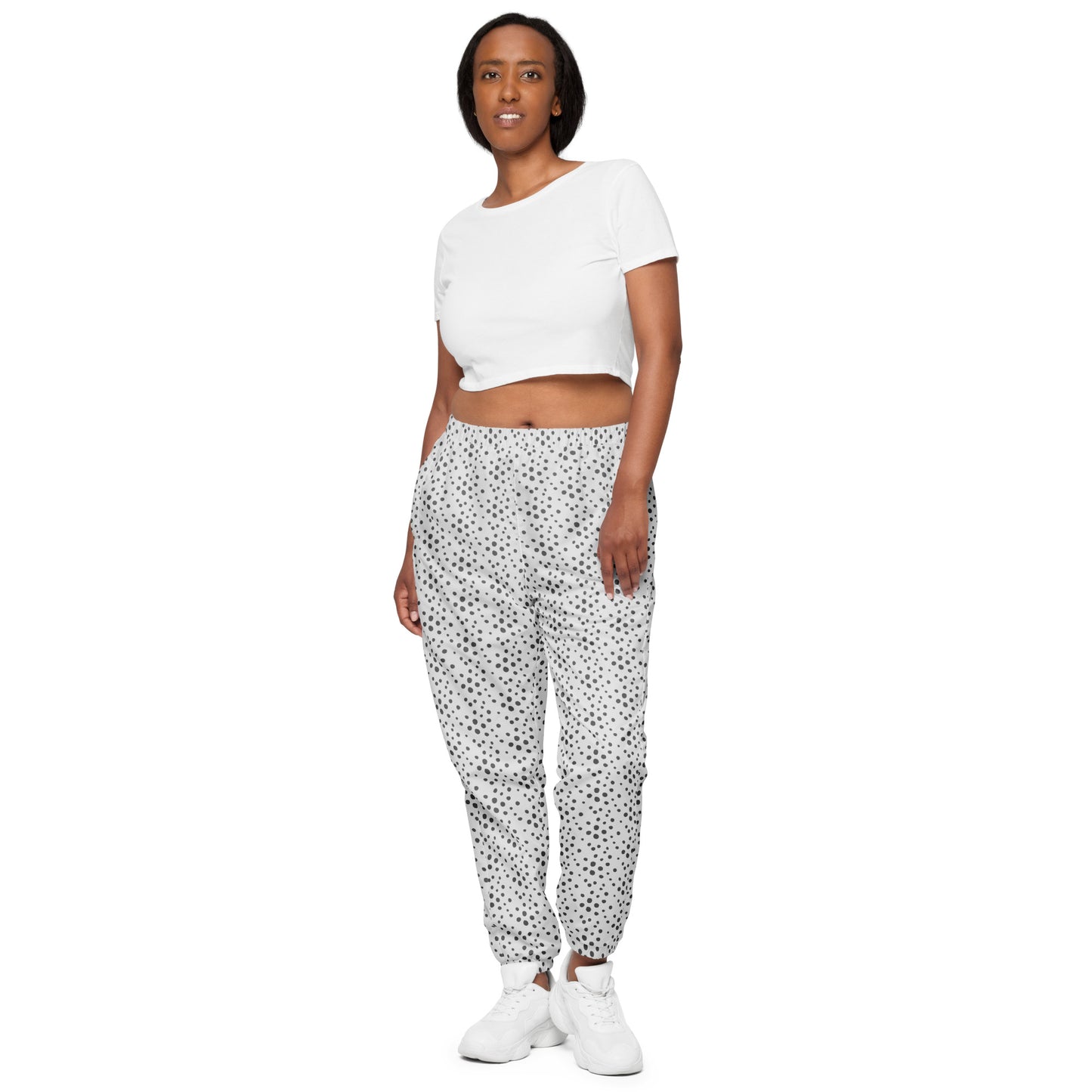 
                  
                    Trendy Unisex track pants | Black & White Print
                  
                