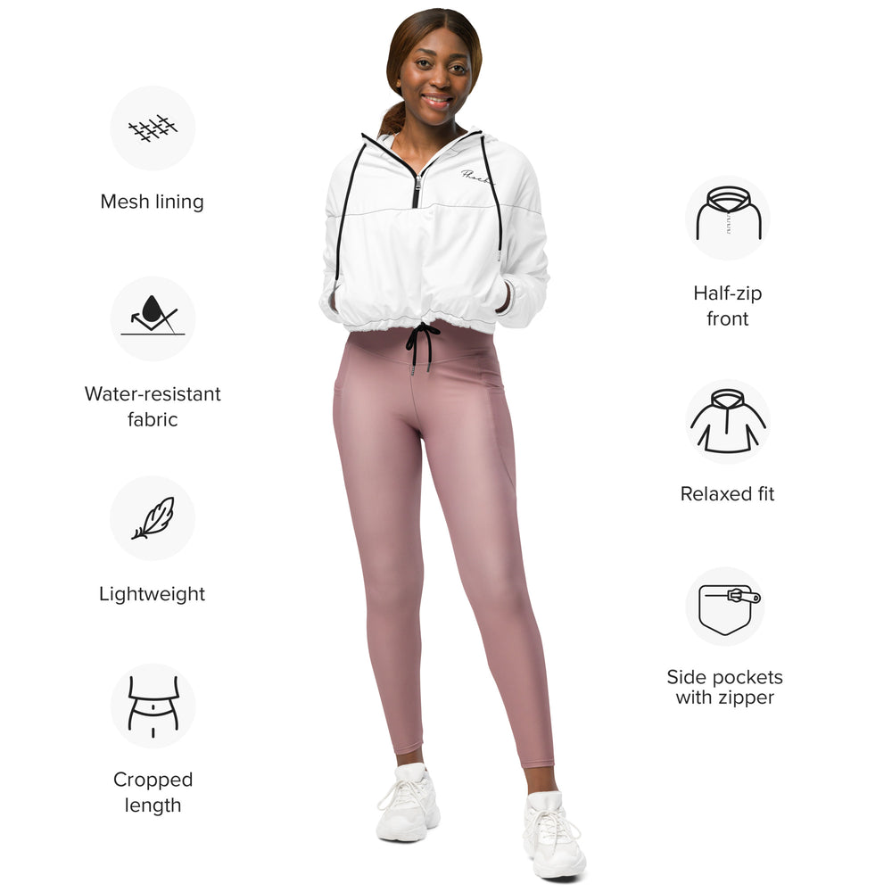 
                  
                    White Women’s Cropped Windbreaker | Stylish and Lightweight Outerwear
                  
                