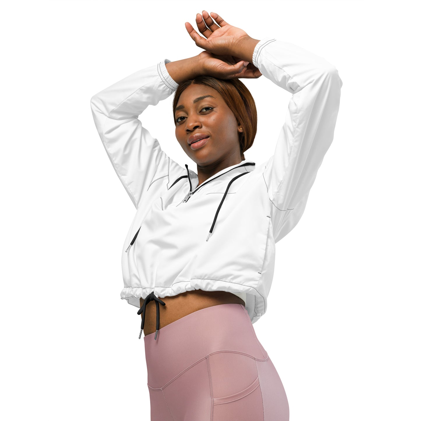 
                  
                    White Women’s Cropped Windbreaker | Stylish and Lightweight Outerwear
                  
                