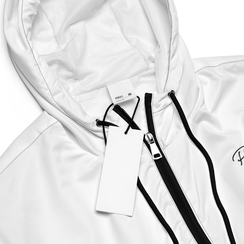 
                  
                    White Women’s Cropped Windbreaker | Stylish and Lightweight Outerwear
                  
                