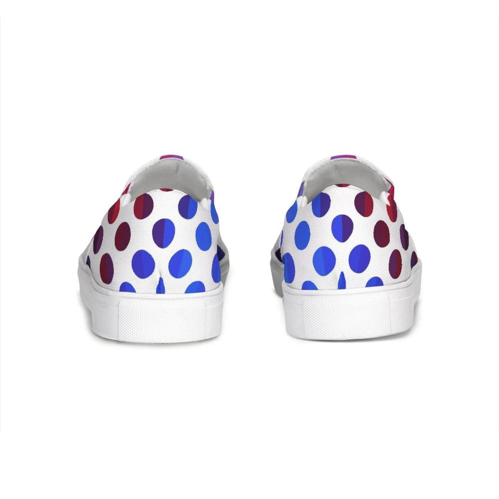 
                  
                    Athletic Sneakers | Low Cut Polka Dot Canvas Slip-on Sports Shoes
                  
                