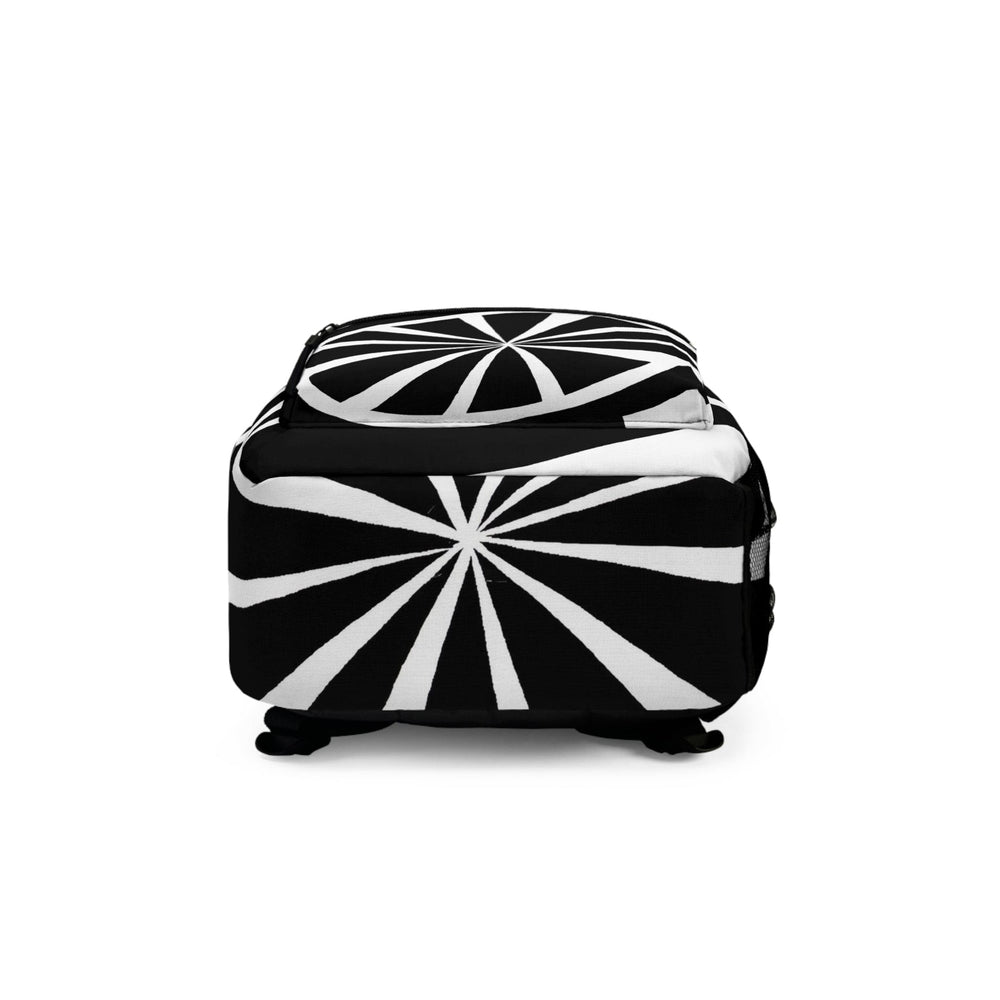 
                  
                    Backpack - Large Water-resistant Bag, Black And White Geometric Pattern
                  
                