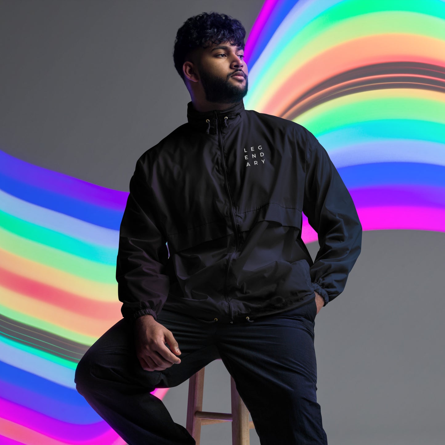 
                  
                    Legendary Black windbreaker | Water-repellent
                  
                