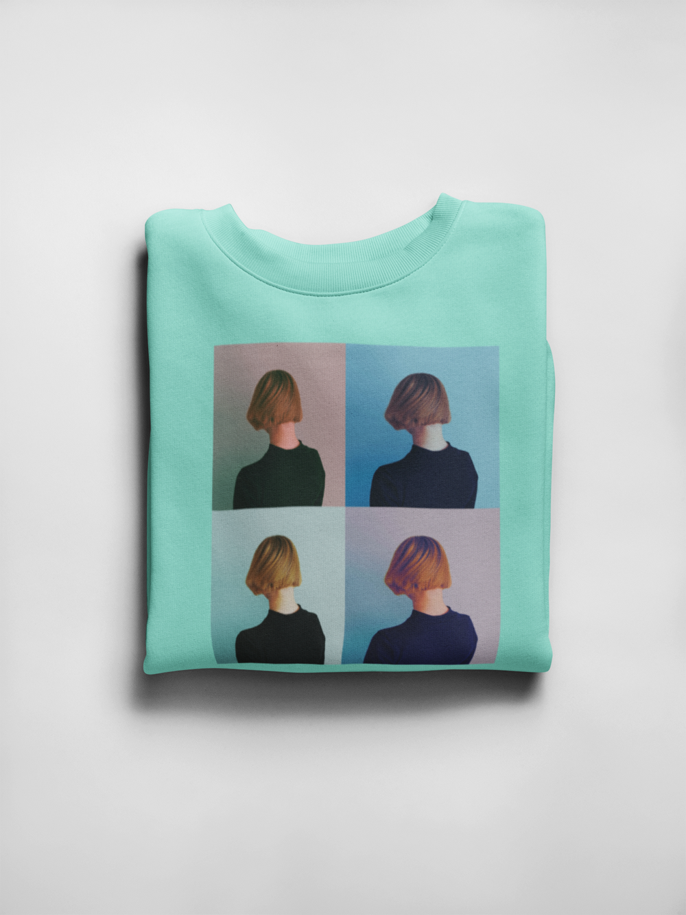 Phoebo Light Blue Unisex Sweatshirt | Cool & Colorful Print